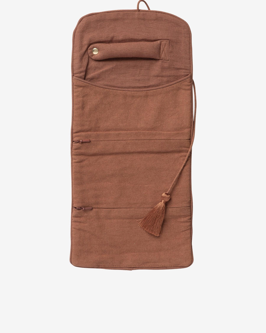 Jewelry Pouch Laura Cinnamon & Orchid