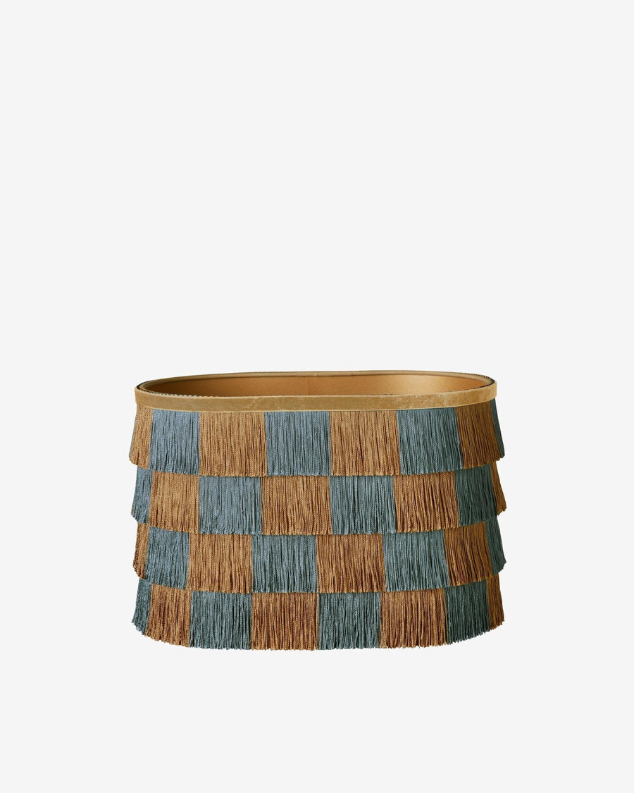 Lampshade Giselle Caramel & Dusty Blue