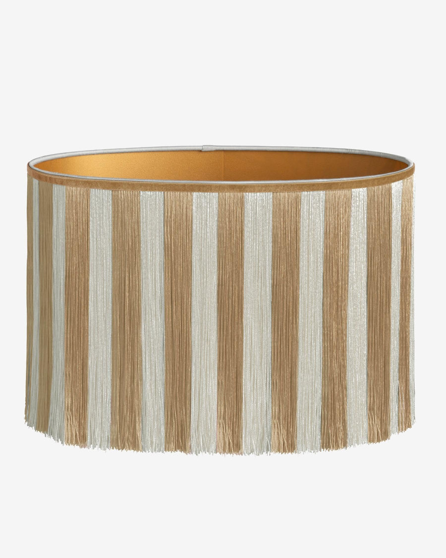 Lampshade Jackie Fringe Sand & Ecru