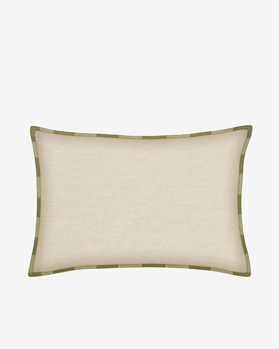 Cushion Brigitte Olive & Ecru