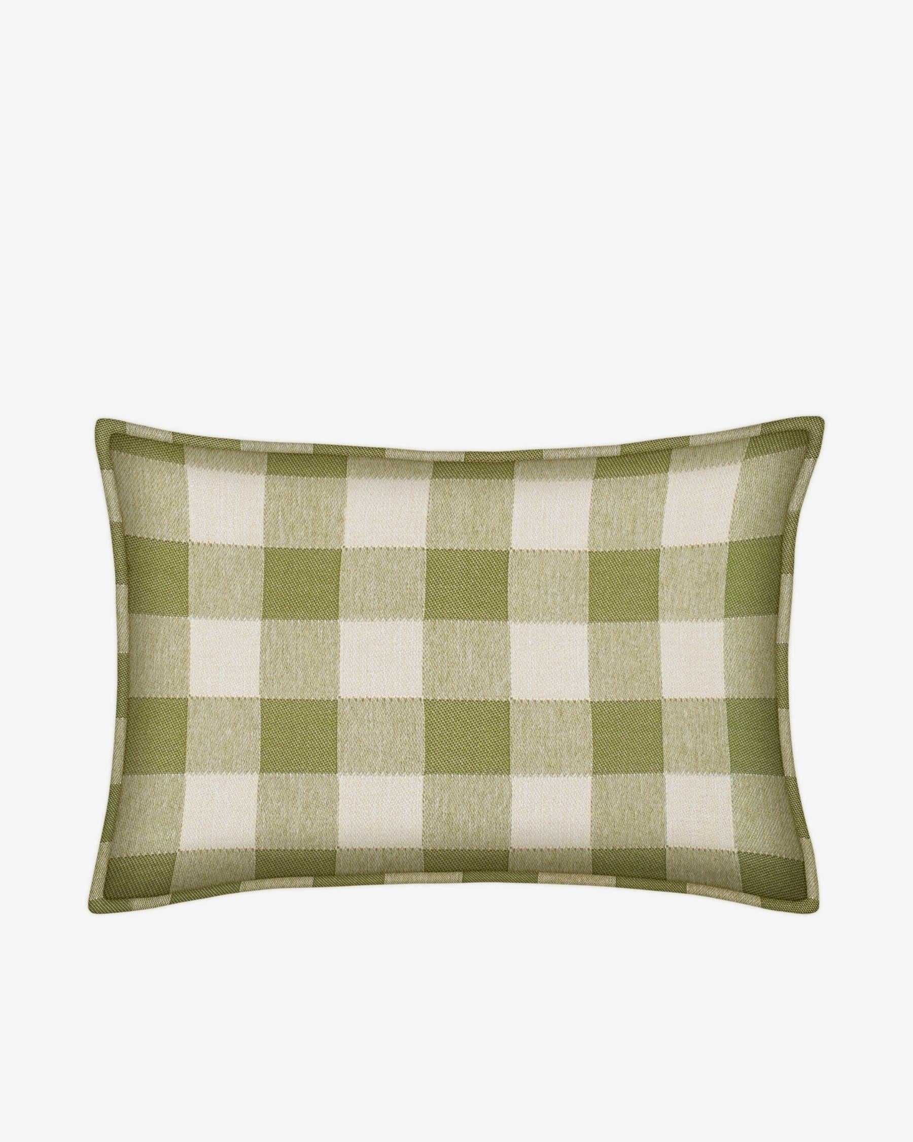 Cushion Brigitte Olive & Ecru