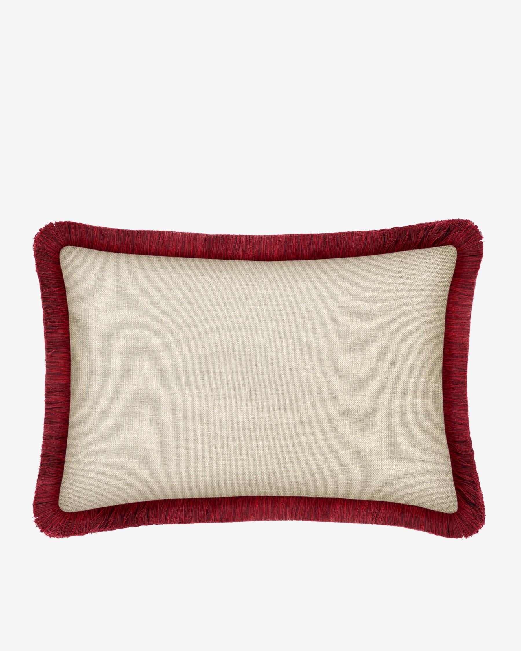 Cushion Janis Bordeaux & Pink