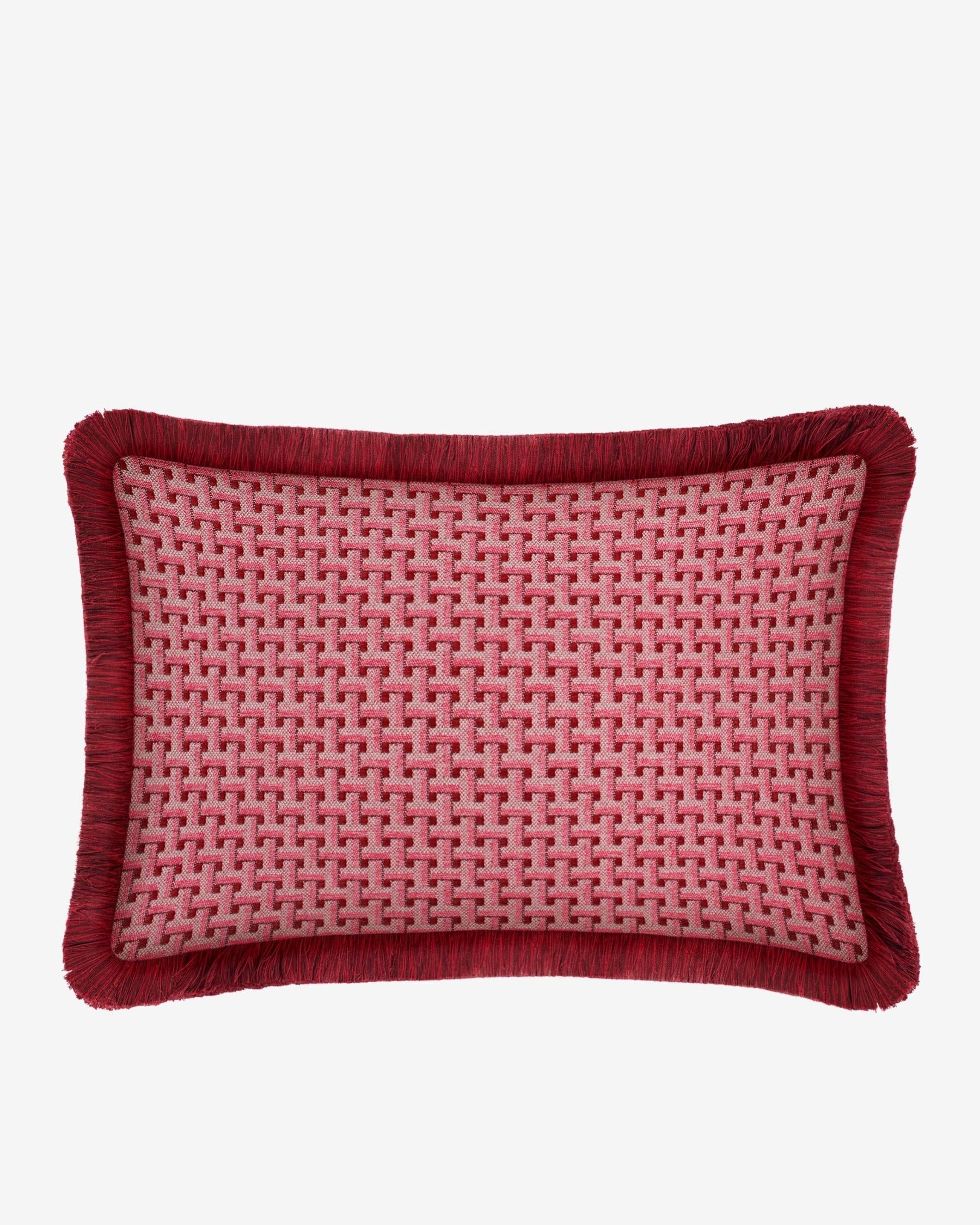 Cushion Janis Bordeaux & Pink