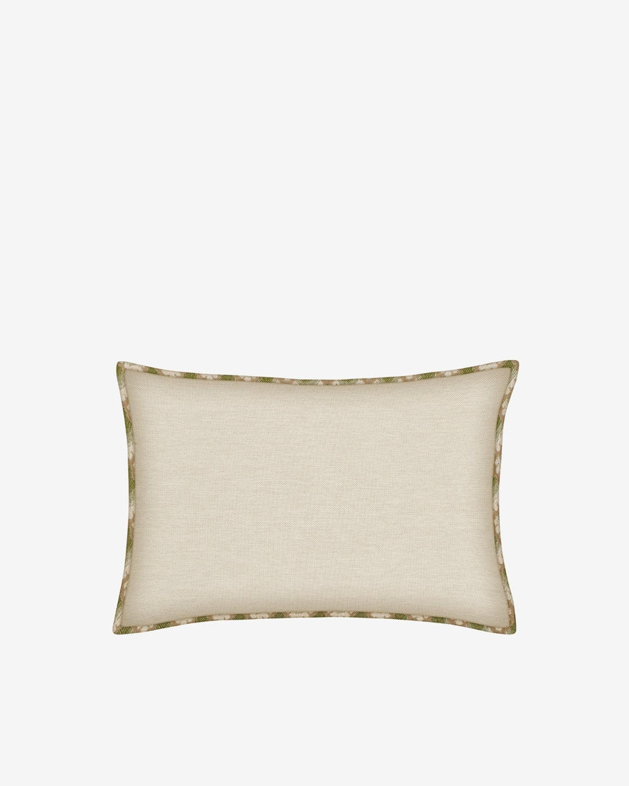 Cushion Jessica Olive & Ecru