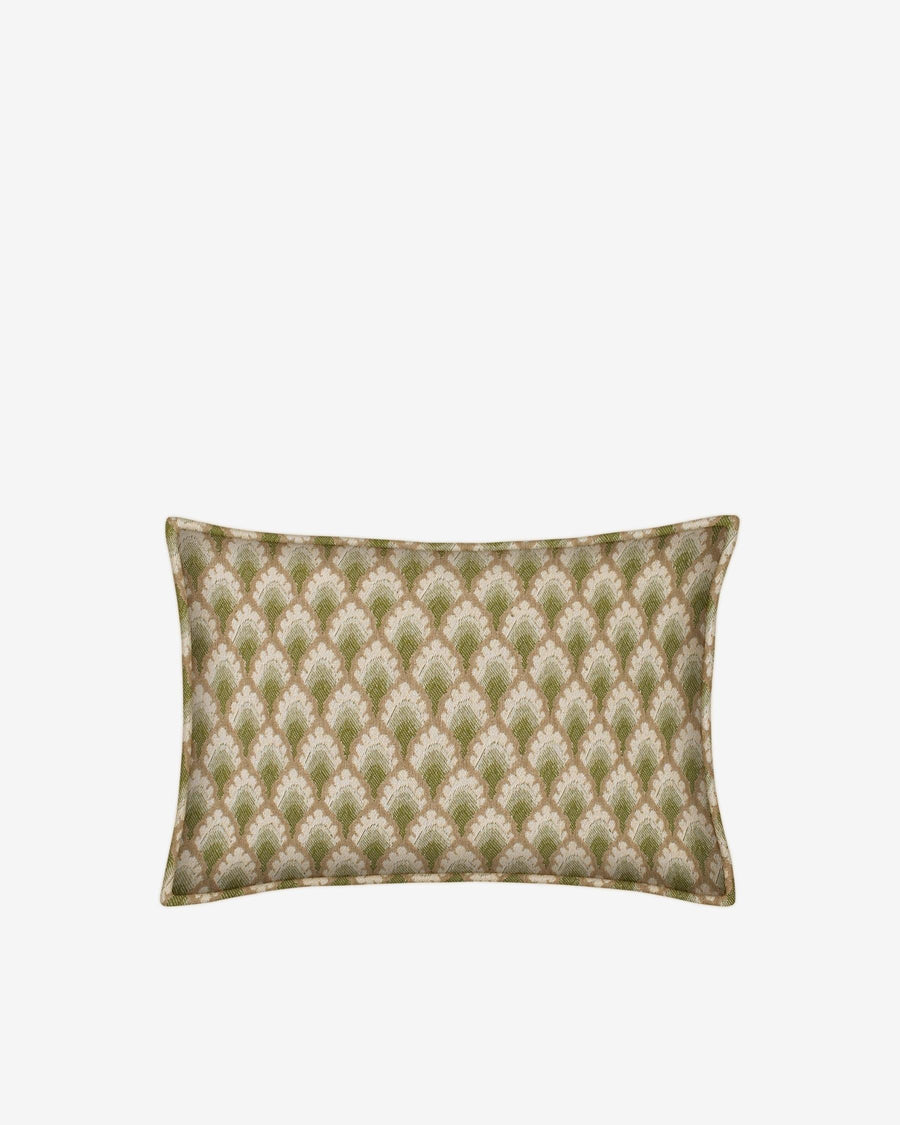 Cushion Jessica Olive & Ecru
