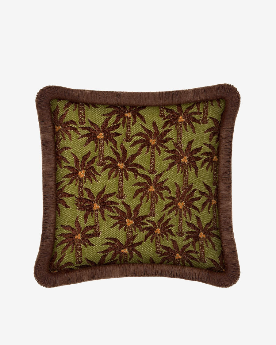 Cushion Laura Chocolate & Olive