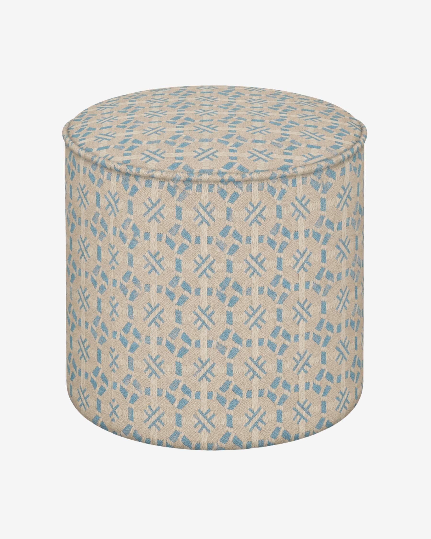 Pouf Coco Ice & Ecru