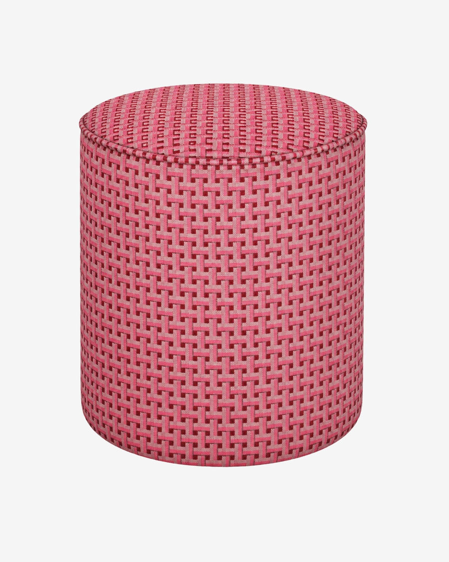 Pouf Janis Bordeaux & Pink