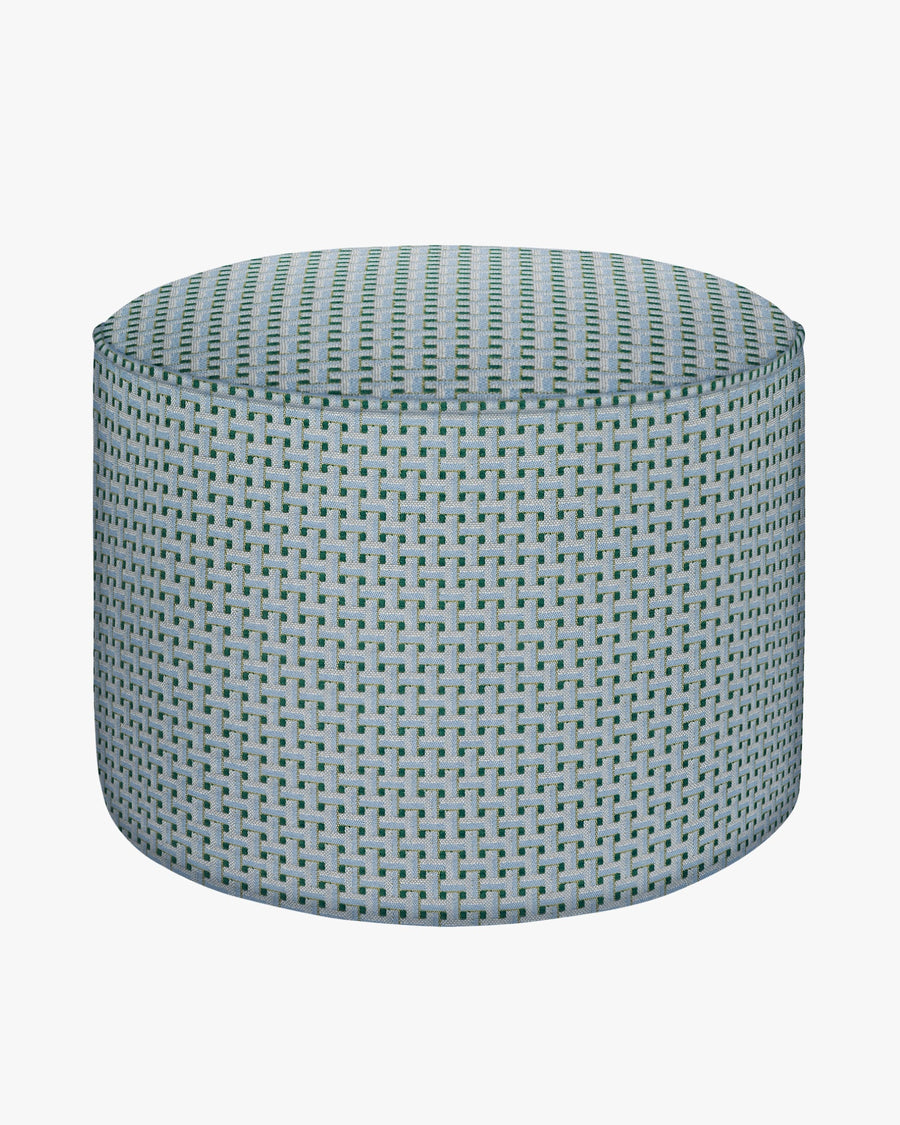 Hocker Janis Eisblau & Smaragdgrün