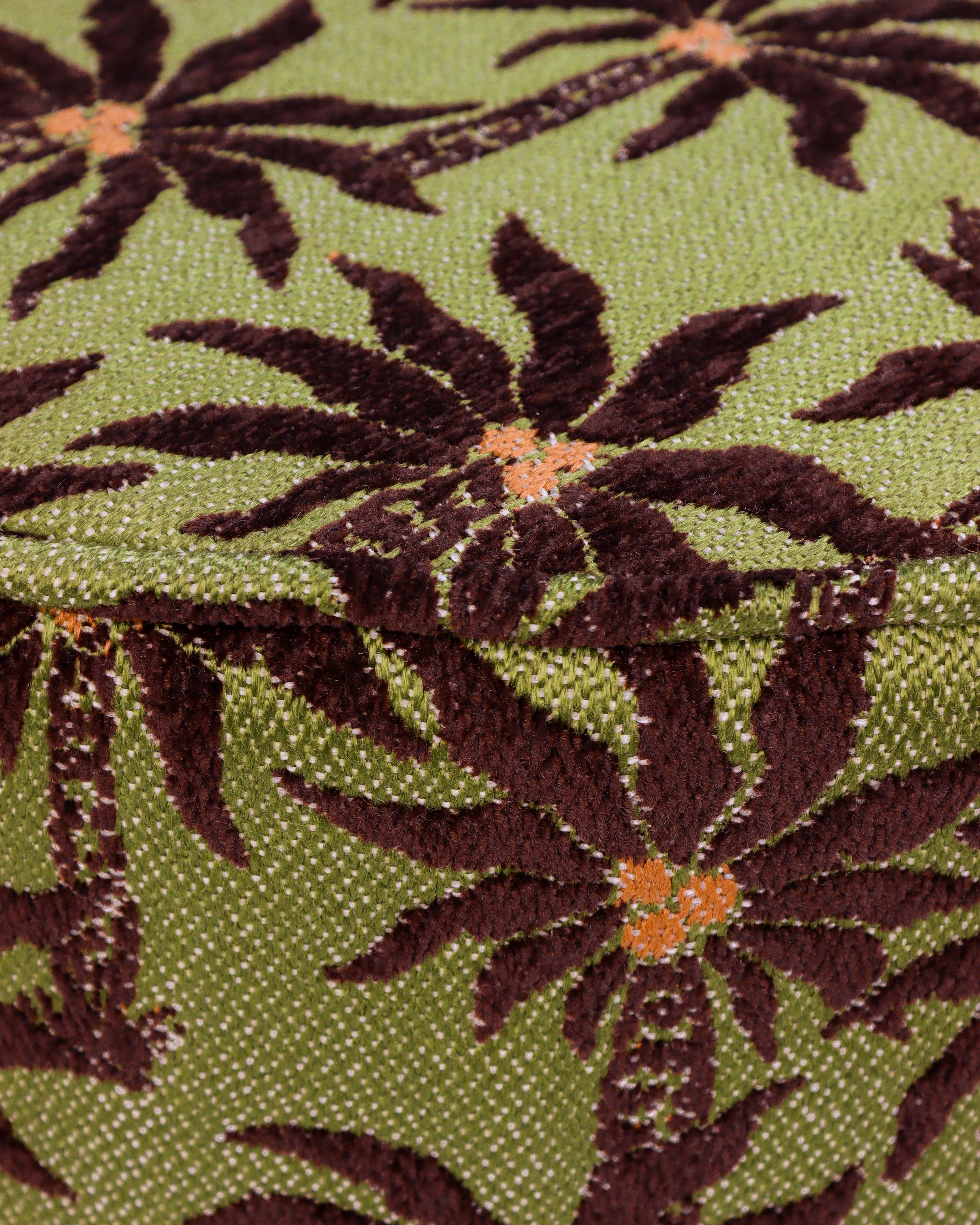 Pouf Laura Chocolate & Olive
