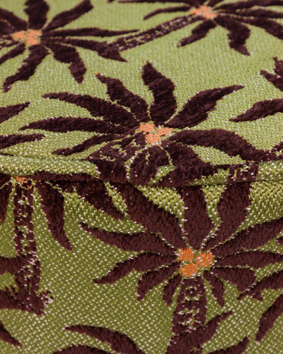 Pouf Laura Chocolate & Olive