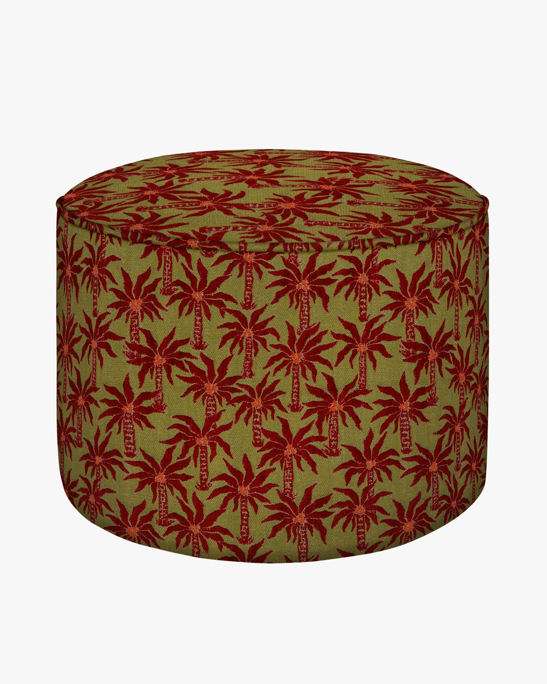 Hocker Laura Olivgrün & Bordeaux