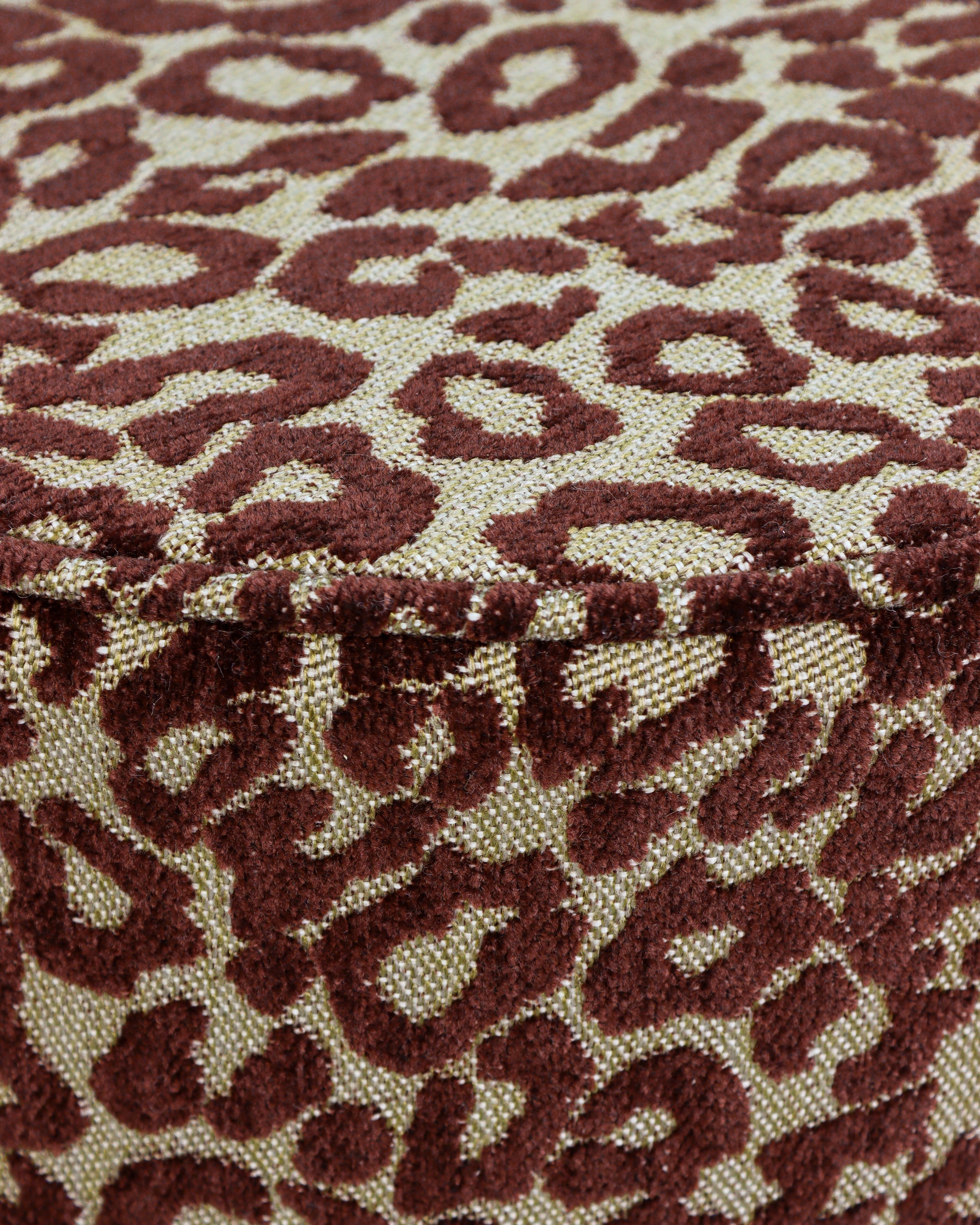 Pouf Maya Chocolate & Raffia