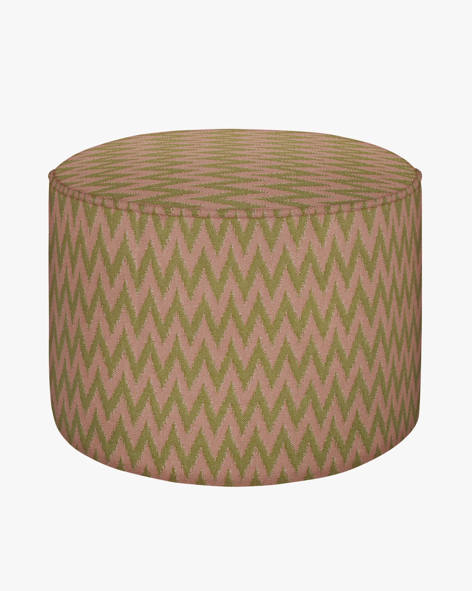 Hocker Rosita Olivgrün & Rose
