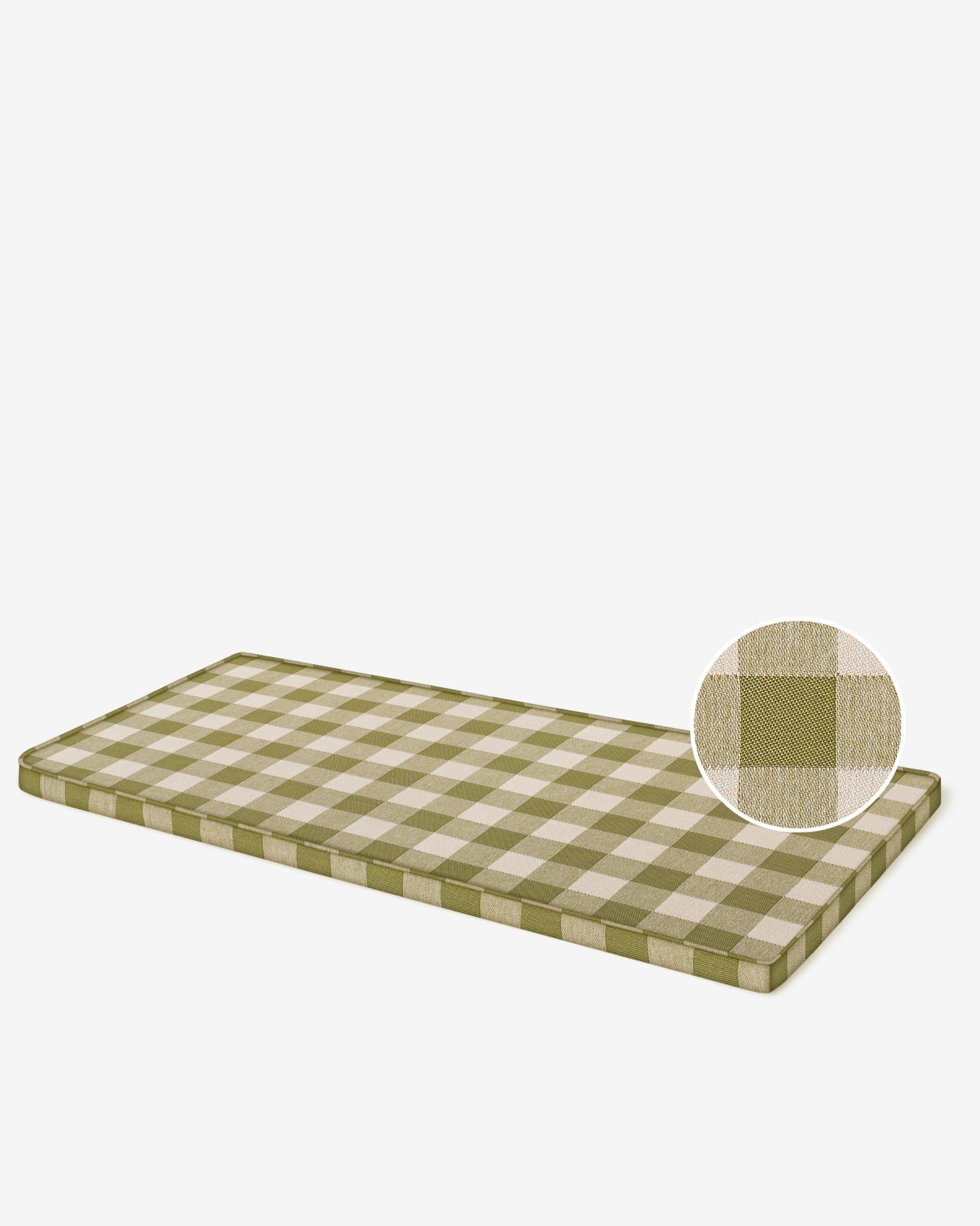 Sofa cushion Brigitte Olive & Ecru