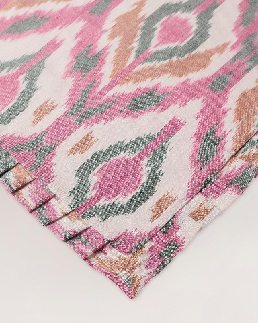 Handwoven dinner napkin Ikat Pink (set of 2)