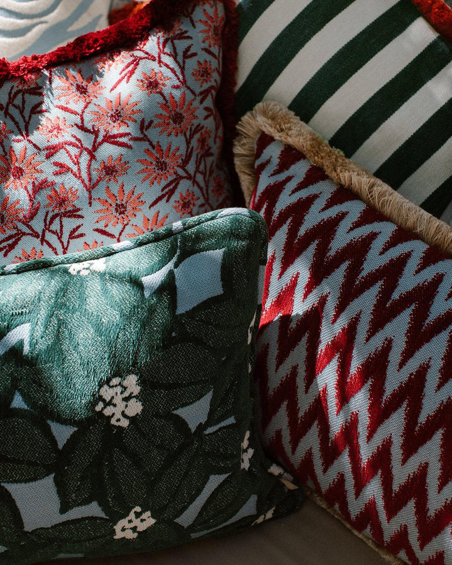 Cushion Michelle Emerald & Ice